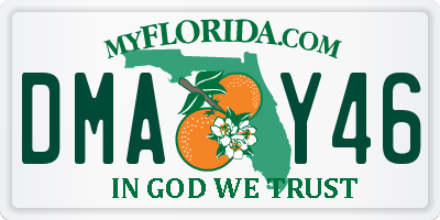 FL license plate DMAY46