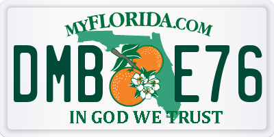 FL license plate DMBE76