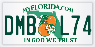 FL license plate DMBL74