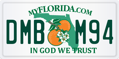 FL license plate DMBM94