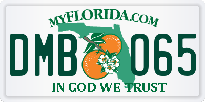 FL license plate DMBO65