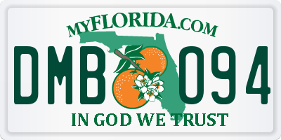 FL license plate DMBO94