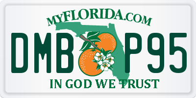 FL license plate DMBP95