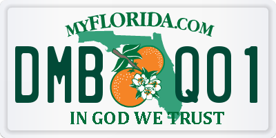FL license plate DMBQ01