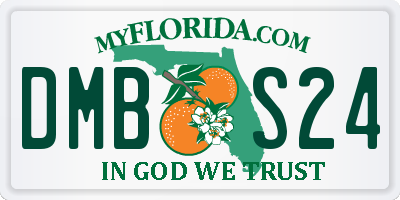 FL license plate DMBS24