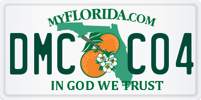 FL license plate DMCC04