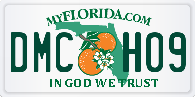 FL license plate DMCH09