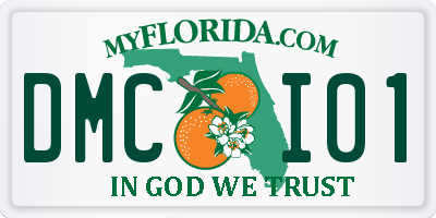 FL license plate DMCI01