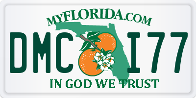 FL license plate DMCI77