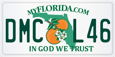 FL license plate DMCL46