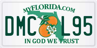 FL license plate DMCL95