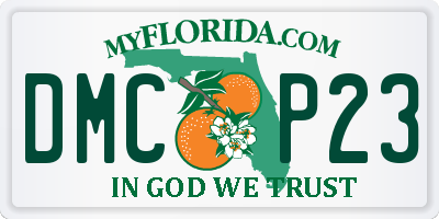 FL license plate DMCP23