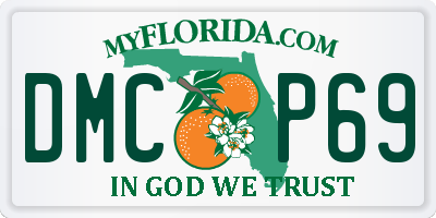 FL license plate DMCP69