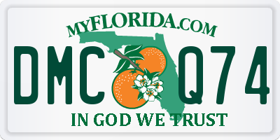FL license plate DMCQ74