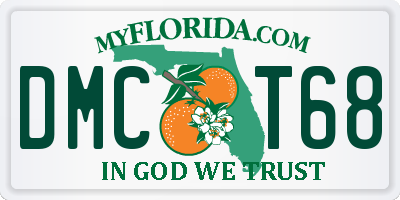 FL license plate DMCT68