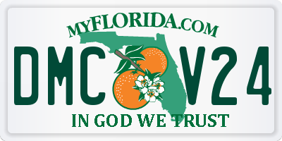 FL license plate DMCV24