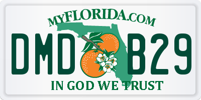 FL license plate DMDB29