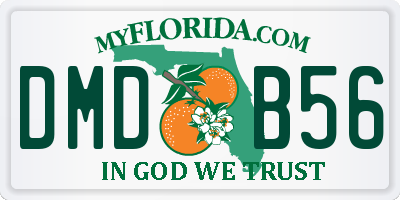 FL license plate DMDB56