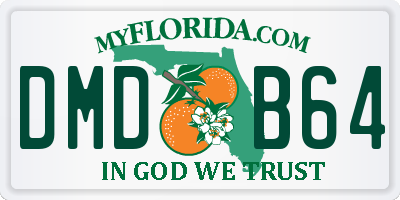 FL license plate DMDB64