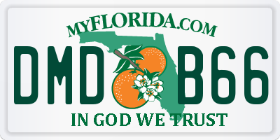FL license plate DMDB66