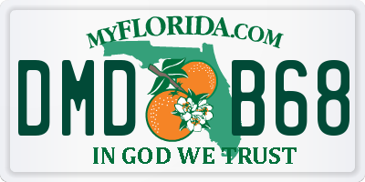 FL license plate DMDB68