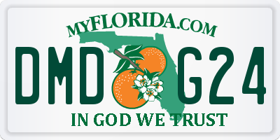 FL license plate DMDG24