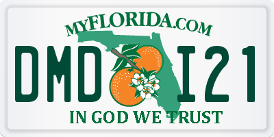 FL license plate DMDI21