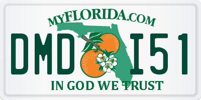 FL license plate DMDI51