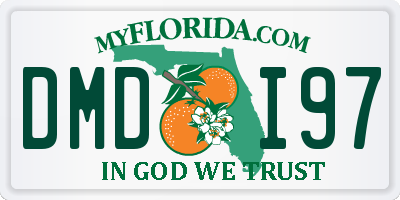 FL license plate DMDI97
