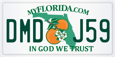 FL license plate DMDJ59