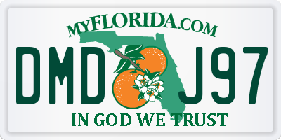 FL license plate DMDJ97