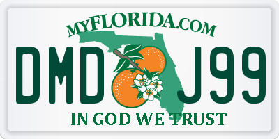 FL license plate DMDJ99