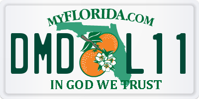 FL license plate DMDL11