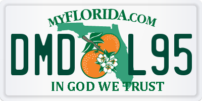 FL license plate DMDL95