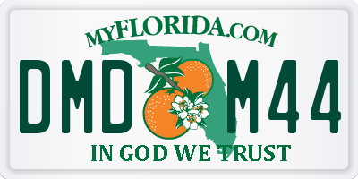 FL license plate DMDM44