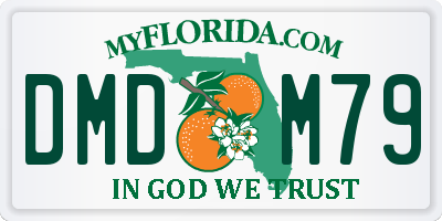 FL license plate DMDM79