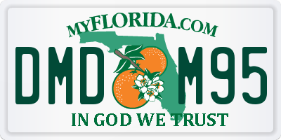 FL license plate DMDM95