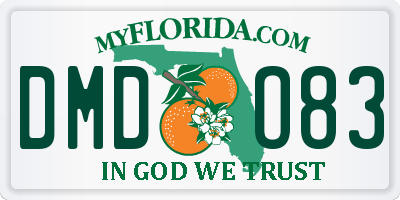 FL license plate DMDO83