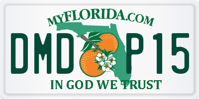 FL license plate DMDP15
