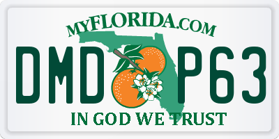 FL license plate DMDP63