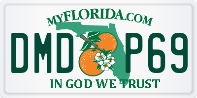 FL license plate DMDP69