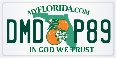 FL license plate DMDP89