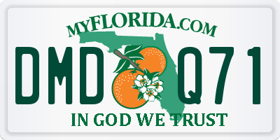 FL license plate DMDQ71