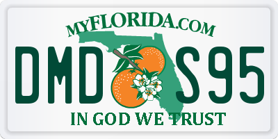 FL license plate DMDS95