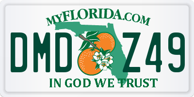 FL license plate DMDZ49