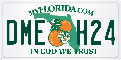 FL license plate DMEH24
