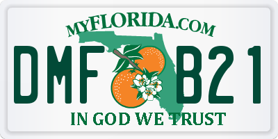 FL license plate DMFB21