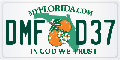 FL license plate DMFD37