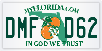 FL license plate DMFD62