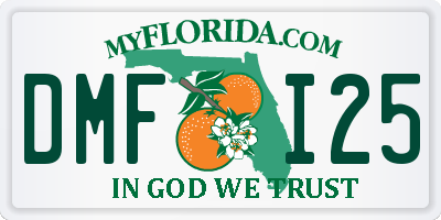 FL license plate DMFI25